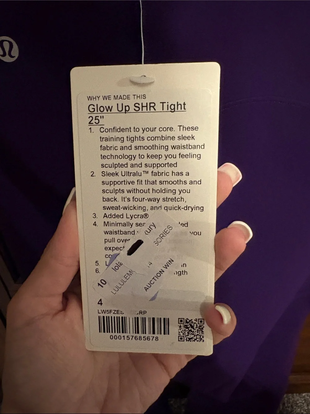 Lululemon Glow Up SHR Tight 25”